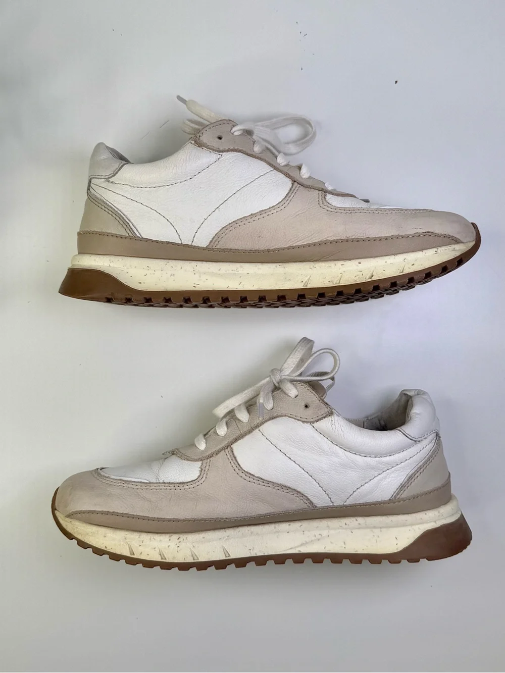 Madewell Kickoff Trainer Sneakers in Cream Multi Womens Shoe Size 8M Men’s 6.5M